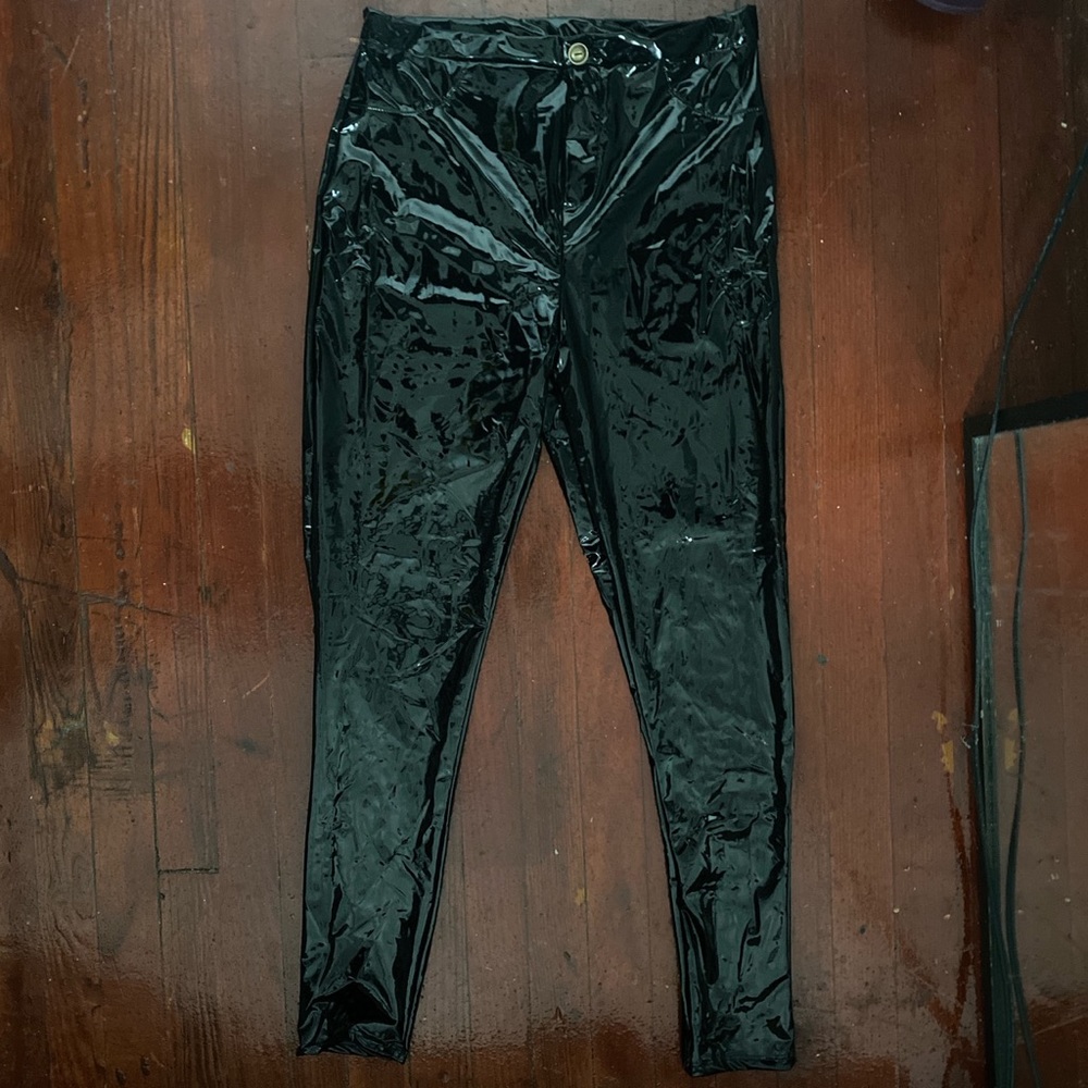 FashionNova Vinyl Skinny leg Pants